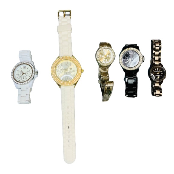 5 watches different brands, different styles, without battery, working - Picture 6 of 6